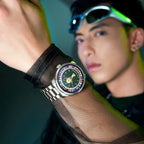 Mark Fairwhale 2026 Fashion Quartz Watches for man Rotatable Flag Dial Waterproof Luminous Wheel Fashion relógios masculino