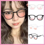 1-2PCS Fashion Small Round Unisex Cartier Glasses Blush Gradient Lenses Sunglasses For Women Men Classic Metal Decoration Sun Glasses Outdoor Driving Shade Sunglasses