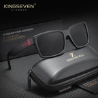KINGSEVEN Square Frames Fashion Sunglasses For Women Men Driving Polarized UV400 Glasses Outdoor Protective Sports Eyewear