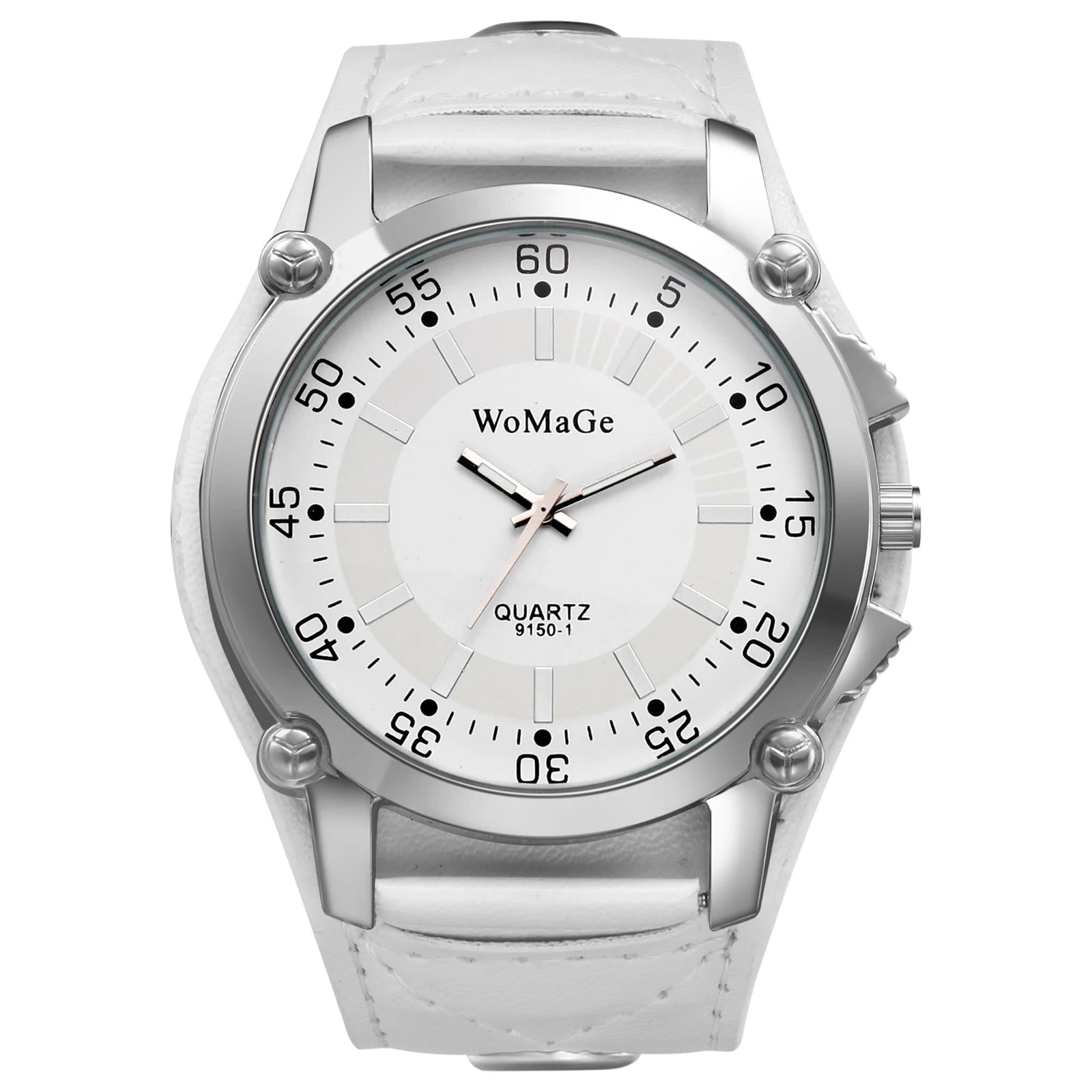 LANCARDO Punk Style Men's Watch Large Digital Dial Analog Quartz Wide Band Exaggerated Rock Motorcycle Casual Fashion Men Watch