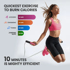 Smart Digital Jump Rope with Counter & Timer Adjustable Speed for Fitness Tangle-Free mbzr