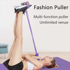 1PC Home Fitness Resistance Bands Set - 4 Elastic Pull Ropes for Full Body Workout Abdominal Exercise Rowing & Other Fitness Activities Strength And Flexibility Enhancer mbzr