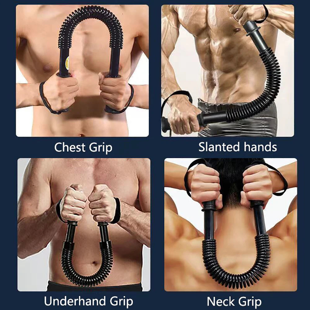 Spring Arm Strength Bar, Arm Strength Trainer, Chest Muscle Biceps Training Arm Strength Bar, Home Muscle Strength Training Tool mbzr