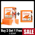 LKIAE Organic Turmeric Soap Bar, Natural Herbal Hand Made Whitening Soap, Reduce Melanin, Pimples, Acne, For Face And Body,200g mbzr