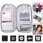 Travel Passport Wallet 12Cells Ticket ID Credit Card Holder Water Repellent Documents Phone Organizer mbzr