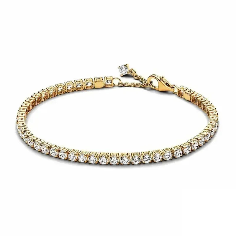 Hot selling 925 Sterling Silver Exquisite Stars Heart-shaped All Zircon Tennis Bracelet Luxurious Charm Bracelet Surprise Gifts mbzr