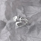 Love Hollowed-Out Ring - Simple, Minimalist, Cool-Inspired Heart-shaped Finger Ring with Unique Design - Trendy for Autumn-Winter, for The Finger with The Ring Opening