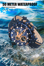 Military Watches Men Watch 2025 New 50M Waterproof Wristwatch Stopwatch Alarm LED Light Digital Watches 8136 Men's Sports Watch mbzr
