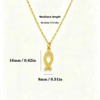 1Pc new women's micro-inlaid zircon lucky fish pendant necklace, niche design titanium steel hollow small fish collarbone chain