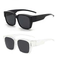 2PC Lightweight Oversized Over Glasses Sunglasses for Women Men Square Fit Over Polarized Sun Glasses UV400 T04