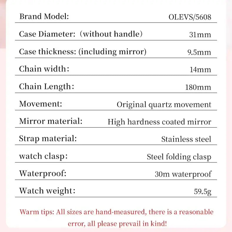 OLEVS 5608 Women Fashion Watch Stainless Steel Calendar Night Light Watch Original Brand Elegant Women Quartz Watch Reloj Mujer mbzr
