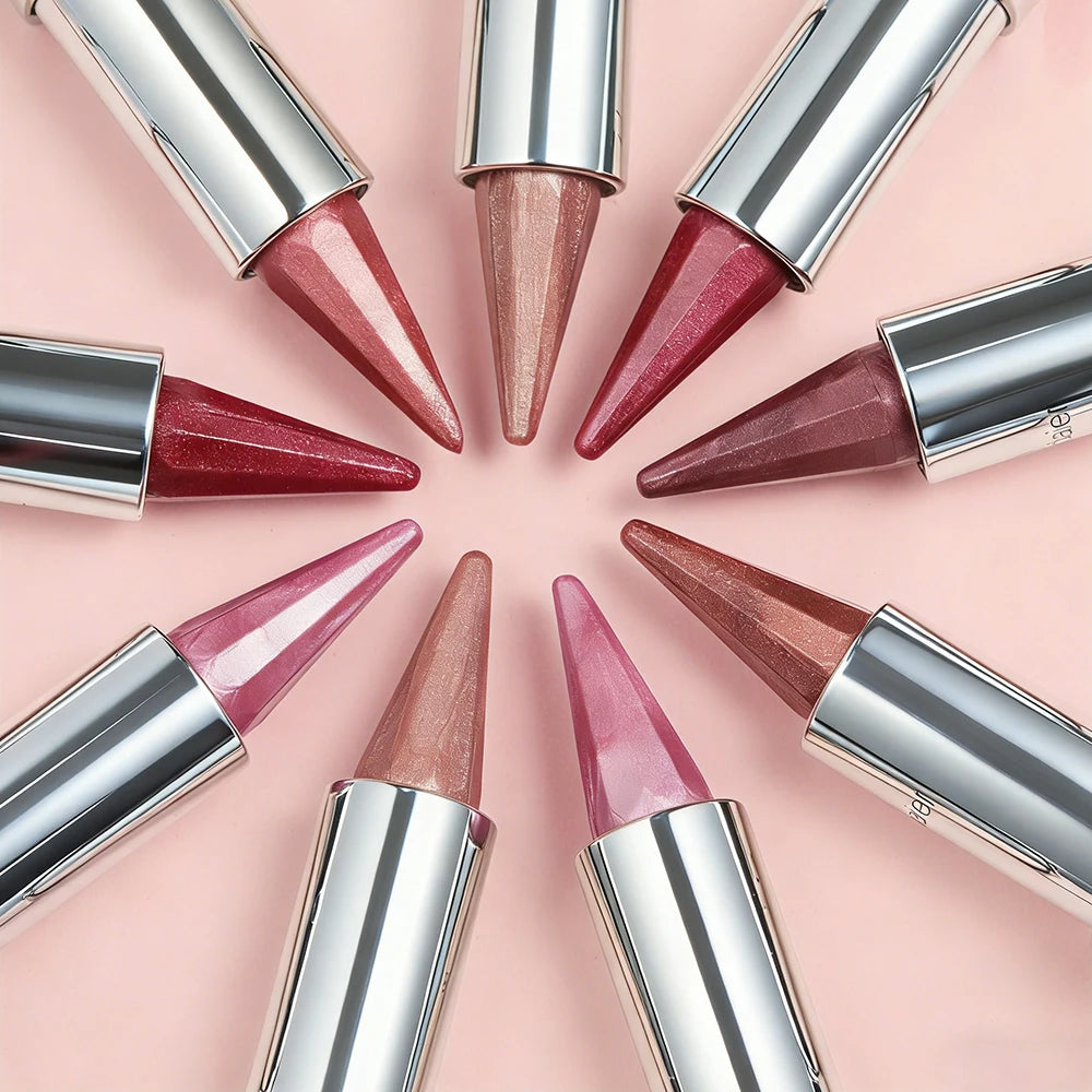 Waterproof and shimmery lipstick, waterproof and sweatproof, long-lasting and smudge-proof, not easy to smudge. mbzr