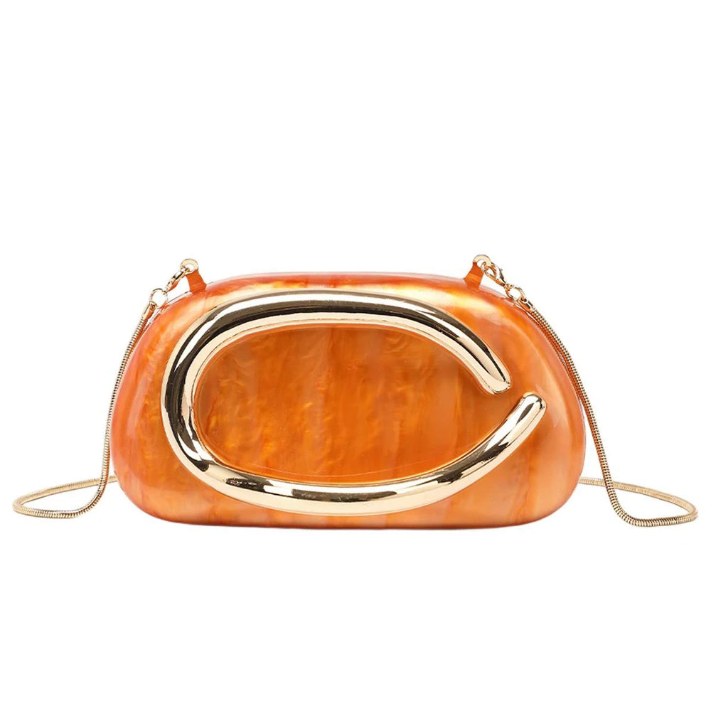 Women's Luxury PVC Box Clutch Bag for Party & Wedding