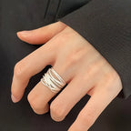 A 316 Stainless Steel Ring, a Beautifully Crafted Spring/summer Fashion Ring Jewelry Piece. Suitable for All Seasons, Perfect for Holidays, Weddings, Banquets, Parties, Back-to-school Season, Thanksgiving, Oktoberfest, Carniv