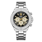 YaLaLuSi Luxury Quartz Watch Temperament Gold Rhinestone Dial Design with Watch Remover mbzr