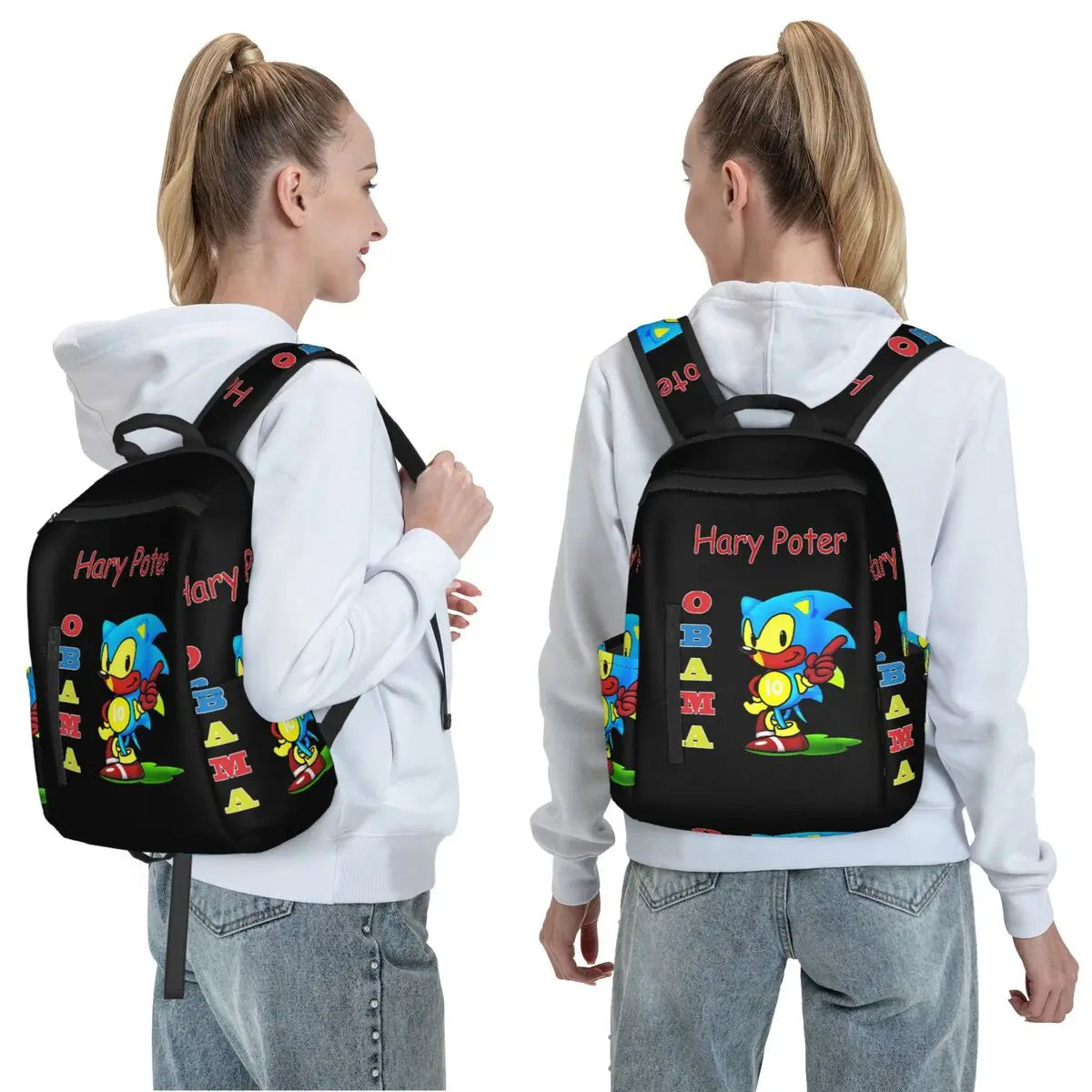 Obama Backpack Backpack Daypack Large Capacity Boys Girls BookBag School Bag Shoulder Bags for Men Women