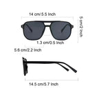 2026 New Retro Double Beam Sunglasses Fashion Trendy Outdoor UV Protection Sunscreen Sunglasses For Women And Men Daily Commuting Travel Wear