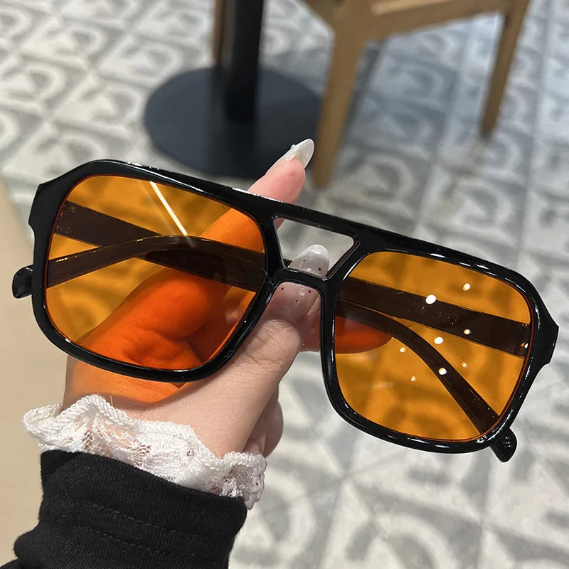 Vintage Square Sunglasses Women Brand Designer Retro Sun Glasses Female Shades Mirror Fashion Outdoor Очки Солнечны