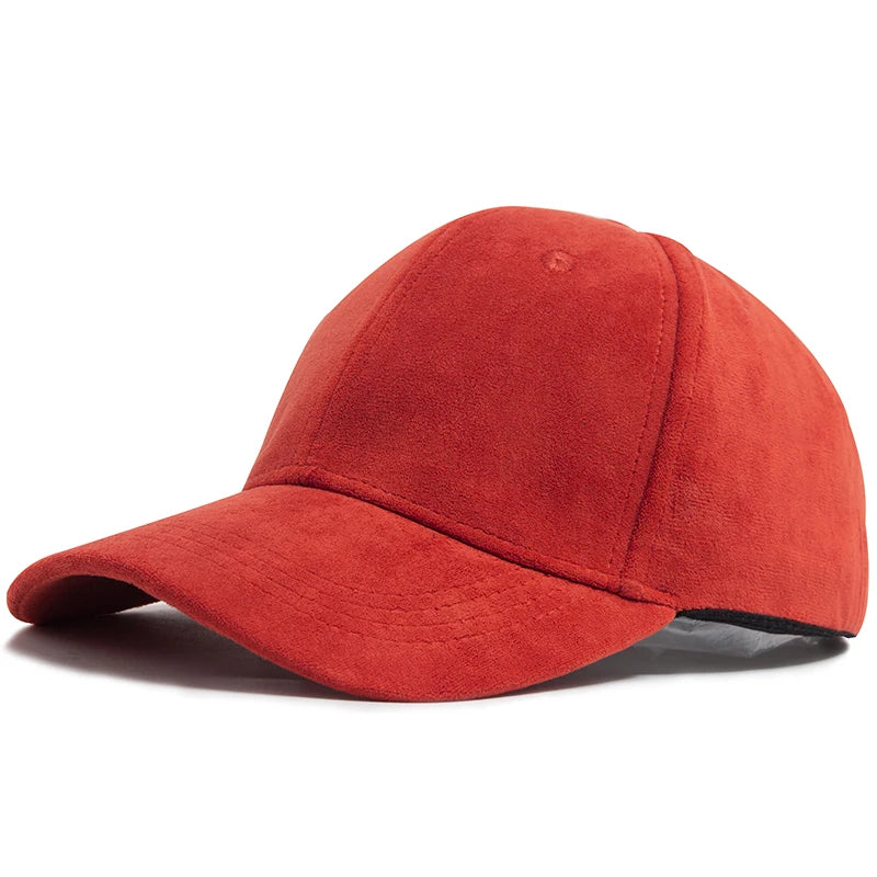 Suede Baseball Caps Solid Fashion Outdoors Casual Travel Sun Visor Hat Multicolour Unisex