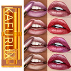 16Colors Bold & Intense Glitter Shiny Metallic Lipstick  Lip Tint,Long Lasting Lip Senior Matte Lip Makeup Gifts for Women Cosme mbzr