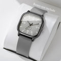 Fashion Square Women's Watch Casual Silicone Strap Quartz Watches Sports Wristwatch For Men Women Students（Without Box） mbzr