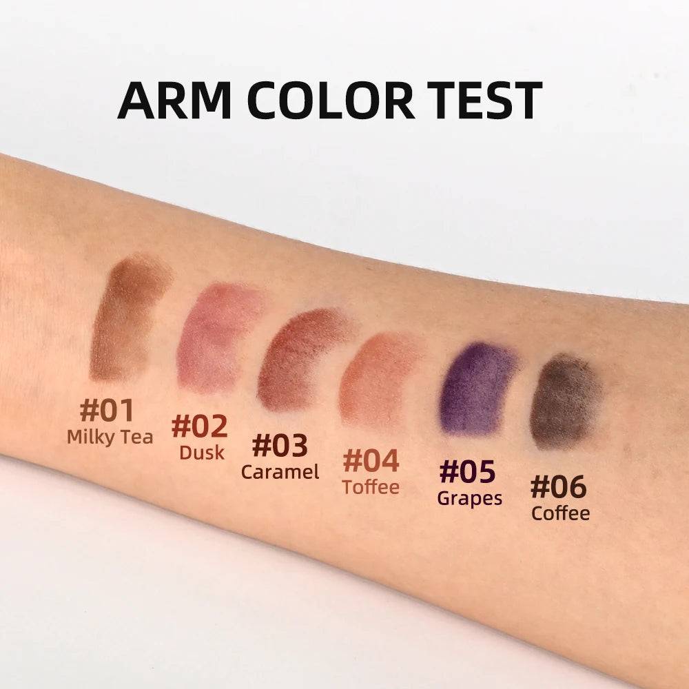Liner Lipstick 6Colors Matte Black Brown Velvet Lipstick Waterproof Non Sticky Contouring Tint Lipliner Crayon Lip Makeup mbzr