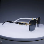 Fashion Rimless Sunglasses Men Women Populare Frameless Sun Glasses Male Female Classic Small Square Summer Traveling Shades mbzr