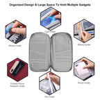 Travel Passport Wallet 12Cells Ticket ID Credit Card Holder Water Repellent Documents Phone Organizer mbzr