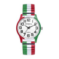 LANCARDO Quartz Watch Easy to Read High-definition Large Digital Dial Elastic Band Watch mbzr