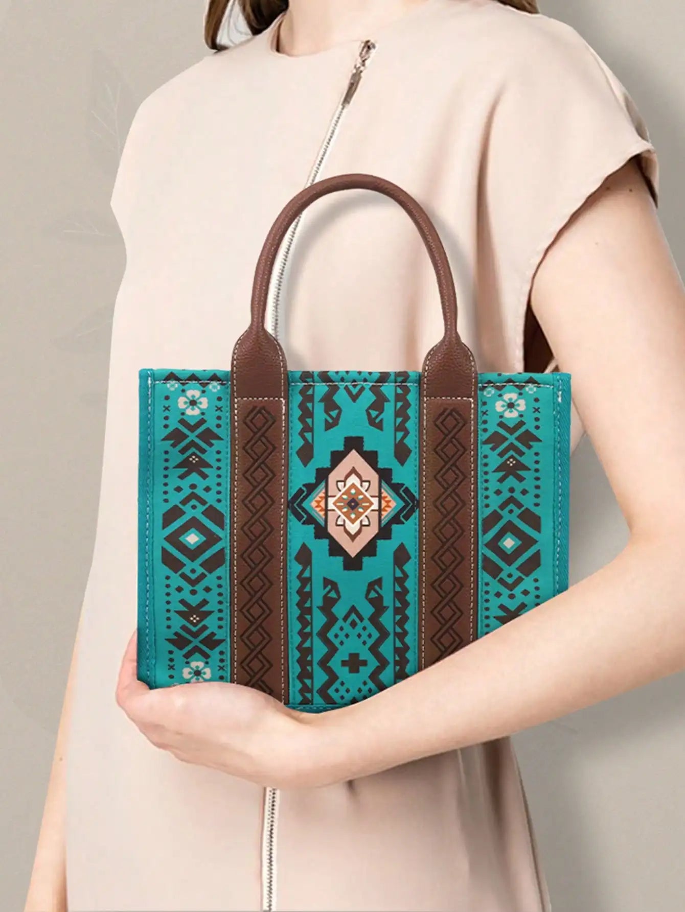 Boho Tassel Tote & Crossbody Purse Set for Women