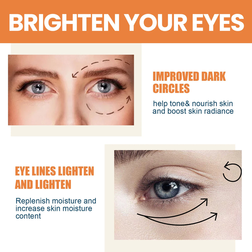 Vitamin C Eye Cream Nourishing Remove Dark Circles Fade Fine Lines Enhance Skin Elasticity Glowing Eye Skin Cream mbzr