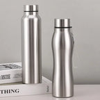 High Quality 1000ml Stainless Steel Sport Water Bottle Single-layer Rugged Water Cup Metal Flask Drinkware Camping Sports Gym mbzr