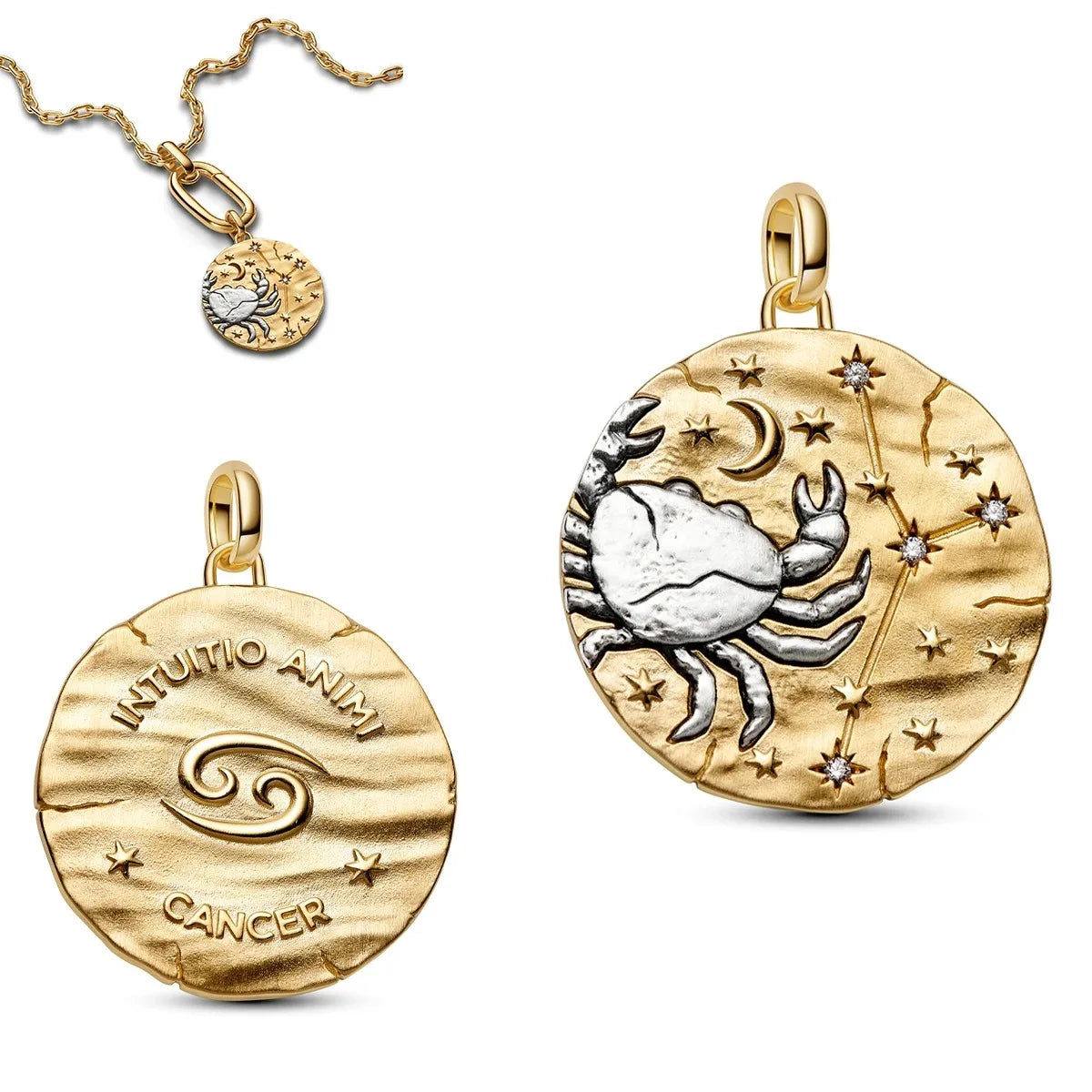 925 pure silver constellation pendant with relief texture of ghostly skull. Suitable for bracelets and necklaces. Jewelry.