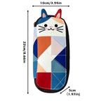 Waterproof Patchwork Coin Purse Cat Zipper Design Makeup Bag Travel Storage Bag Home Travel mbzr