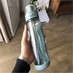 Sports Water Bottle with Straw, Leak-proof Portable Tritan Flask, BPA Free, 500ml Outdoor Gym Drinkware mbzr