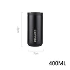 Stainless Steel Coffee Thermos Bottle Thermal Mug Leakproof Car Vacuum Flasks Coffee Cup Travel Portable Insulated Bottles mbzr