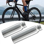 Portable Sports Water Bottle 650ML 1000ML Stainless Steel Single Wall Large Capacity Kettle Outdoor Bicycle Sports Drinking mbzr