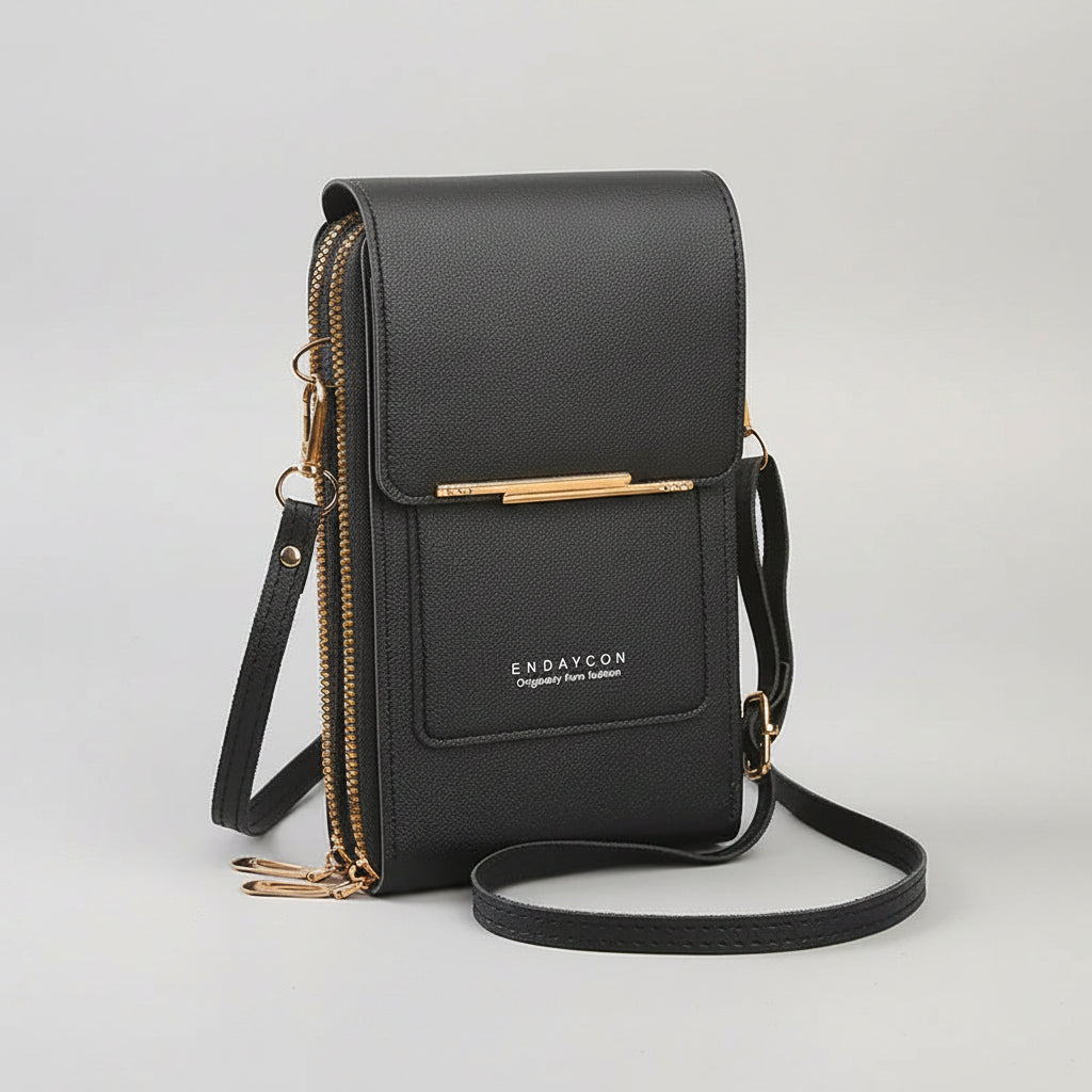 Crazy Bag Fashion Touch Screen Lock Cell Phone Bag Women's Mobile Phone Card Holder Crossbody Shoulder Bag mbzr