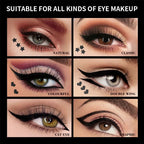 Women's Double-Headed Stamp Eyeliner Large-Capacity Liquid Black Winged Cat-Eye Makeup Tool Waterproof for Eye Beauty mbzr