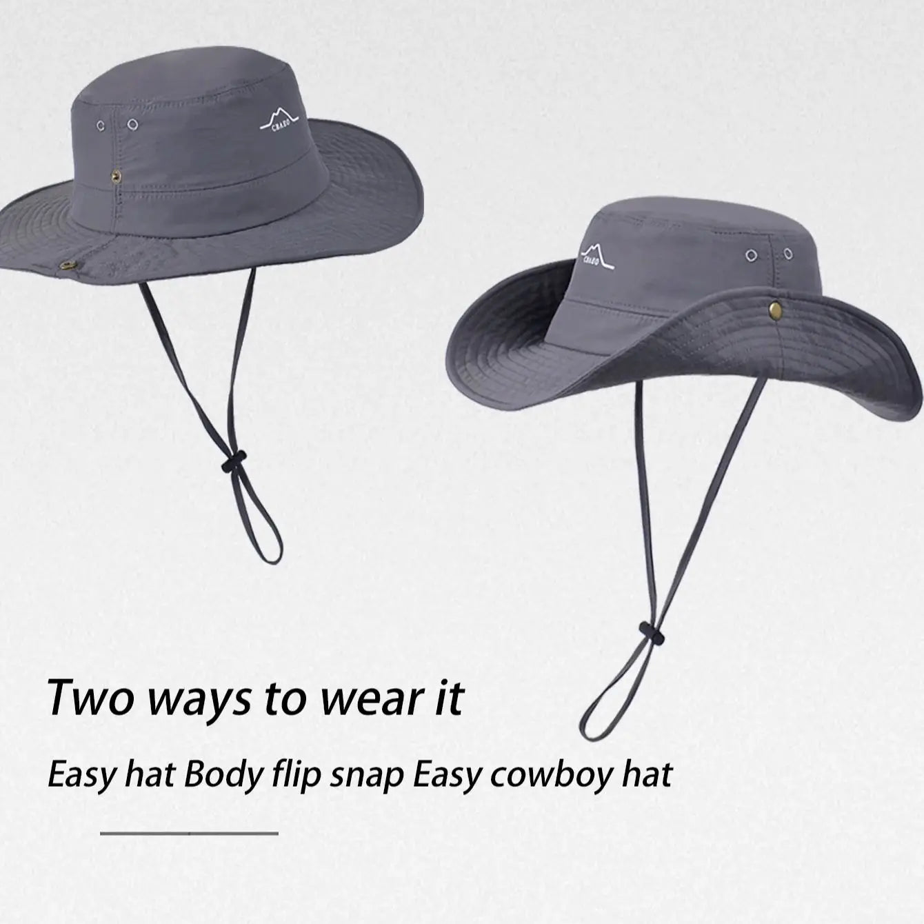Quick-drying Fisherman Hat Summer Large Overhang Protection Hat Outdoor Mountaineering