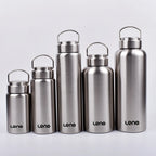 1pc Large Capacity Stainless Steel Sport Water Bottle Single-layer Rugged Water Cup Metal Flask Drinkware Camping Sports Gym mbzr