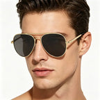 Classic Pilot Polarized Sunglasses For Men Women Fashion Metal Aviation Sun Glasses Vintage Driving Shades UV400 Eyewear 3025 20 mbzr