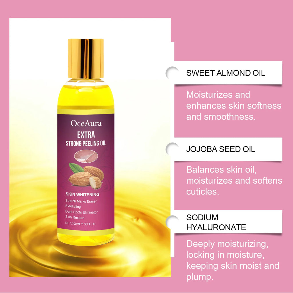 Body Exfoliating Oil, Cleansing & Nourishing Dry Skin Care, Polishing Treatment for Glowing Skin mbzr