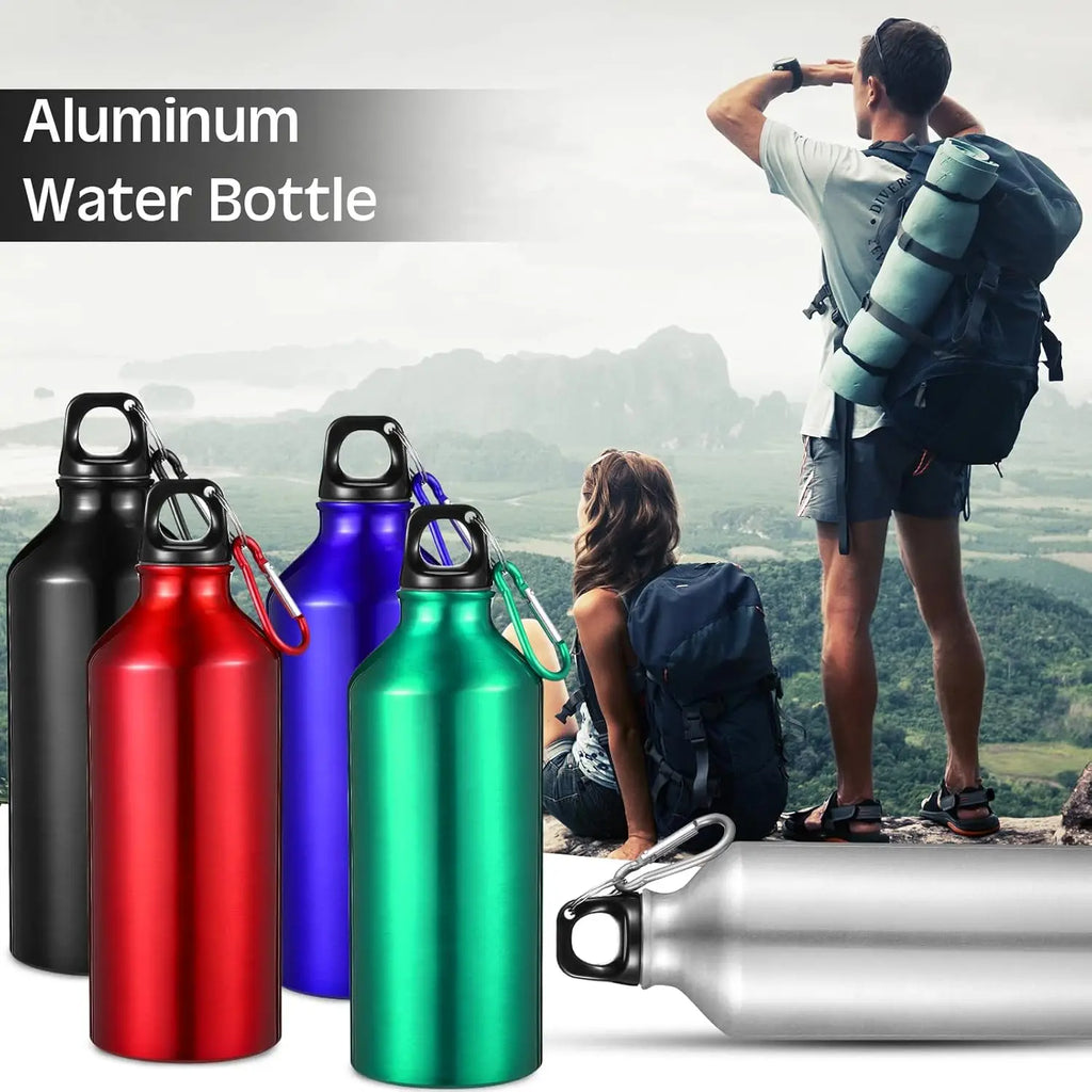500/750mL Aluminum Outdoor Bike Sports Water Bottle Drinking Kettle Drinking Cup Leakproof Water Jug for Travel Running Camping mbzr
