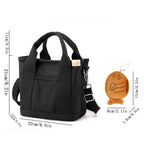 Women's Solid Color Large Capacity Tote Bag Crossbody Bag Hand Bag And Coin Purse Set, Adjustable Strap, Shoulder Bag, Canvas Ba mbzr