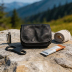 Genuine Leather Retro Zipper Coin Purse Card Holder Storage Bag Wallet Key Bag for Men and Women