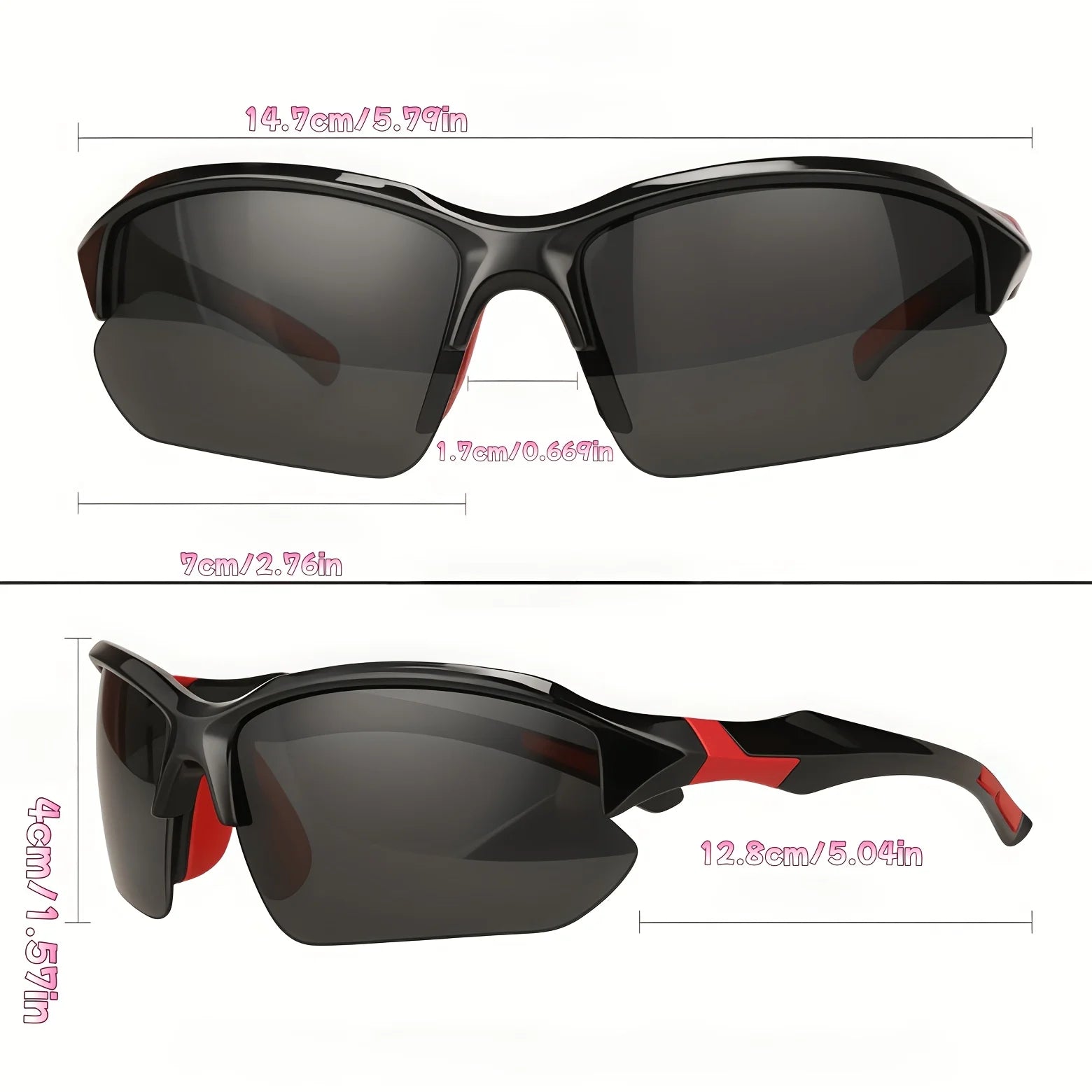 1Pc unisex polarized sunglasses, suitable for outdoor leisure sports, cycling, running, fishing, driving, golf, sunglasses