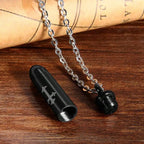 Cross Bullet Memorial Cremation Necklace Pendant Men Women Urn Jewelry For Ashes