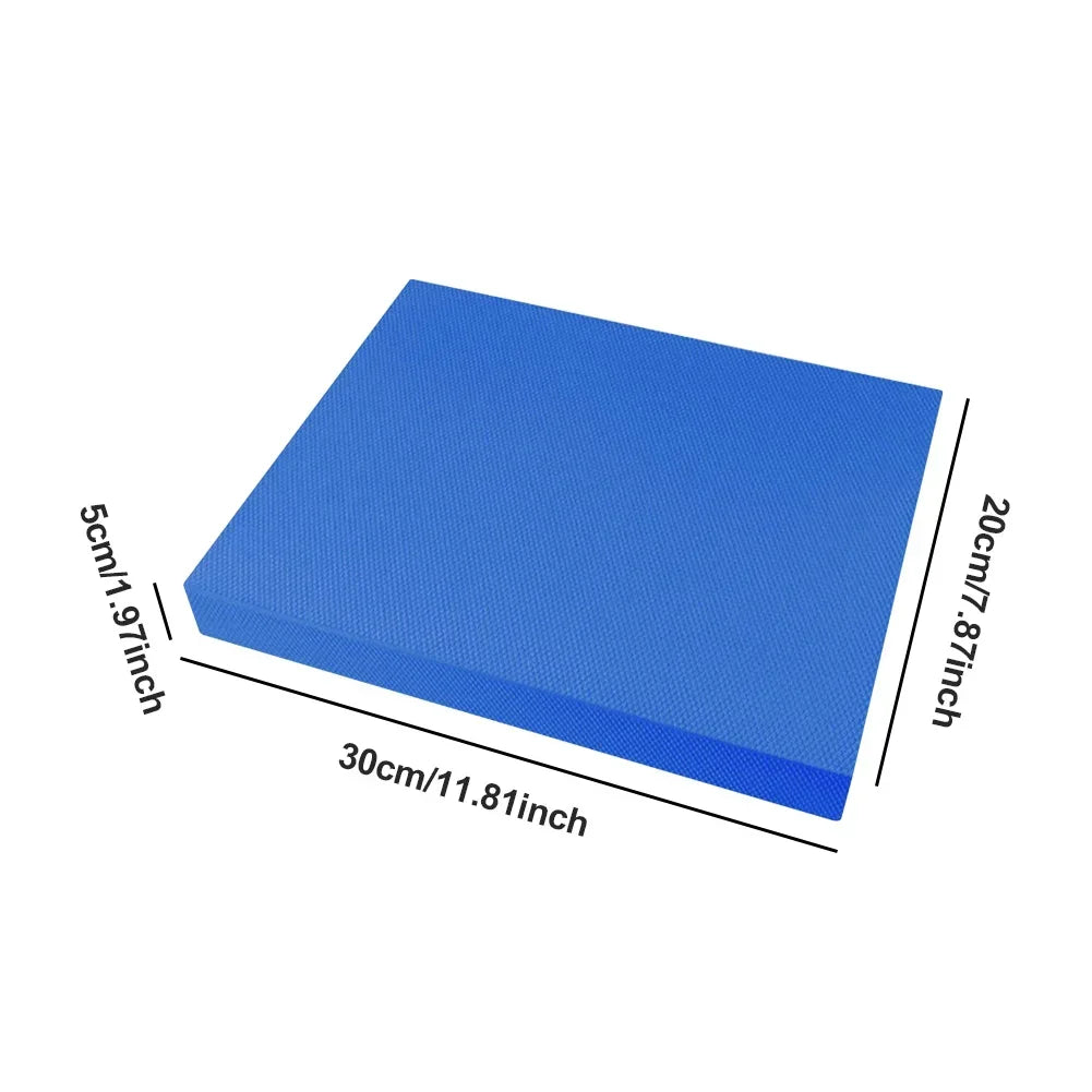 Non Slip Foam Yoga Balance Pad Stability Training Cushion Fitness Workout Floor Mat for Home Gym Pilates Core Strength Exercise Supplies mbzr