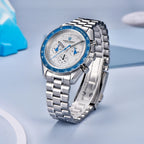 PAGANI DESIGN 2026 New Moon Luxury Quartz Watch For Men Sports Chronograph AR Sapphire crystal Luminous  leisure Wrist watch For Men Local delivery